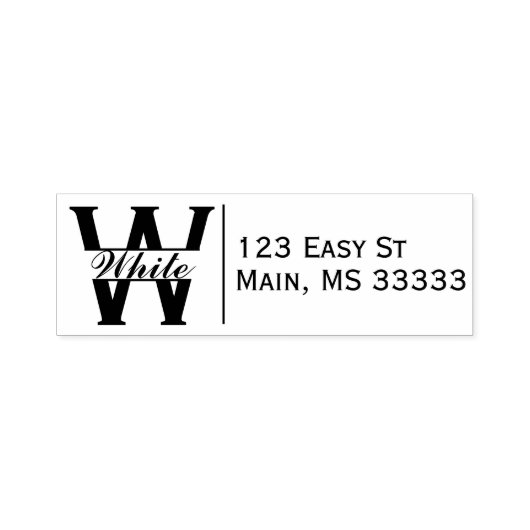 Gepersonaliseerd Rubber Stamp retouradres Zelfinktende Stempel (Design)