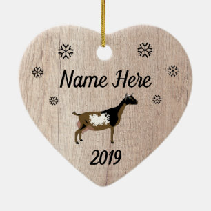 Gepersonaliseerd Rustic Buckskin Nigerian Dwarf Go Keramisch Ornament