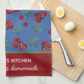 Gepersonaliseerd Rustic Farmhouse Tomato Theedoek (Quarter Fold)