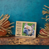 Gepersonaliseerd Rustic Pet Memorial Fotoplaat (Zijkant)