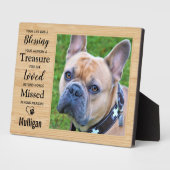 Gepersonaliseerd Rustic Pet Memorial Fotoplaat (Zijkant)