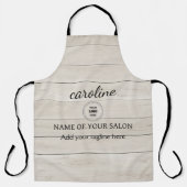 Gepersonaliseerd Rustic Wood Schort (Voorkant)