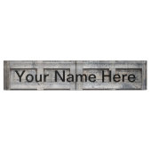 Gepersonaliseerd Rustic Wooden Framework Naambordje (Voorkant)