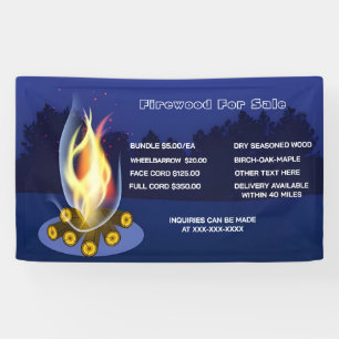 Gepersonaliseerd Rustiek Hout Voor Verkoop Bundel  Spandoek