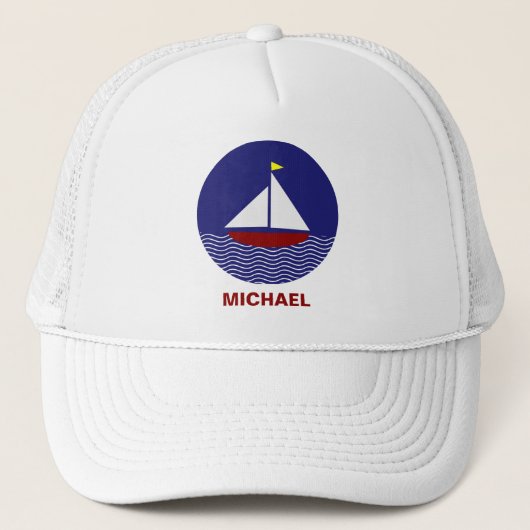 Gepersonaliseerd Sailing Baseball Pet (Voorkant)