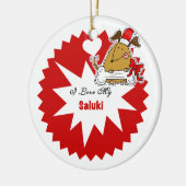 Gepersonaliseerd Saluki Keepsake Ornament (Links)