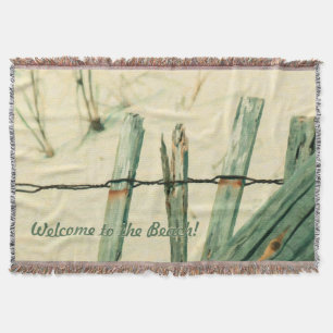 Gepersonaliseerd Sand Dune Fence Illustration Deken