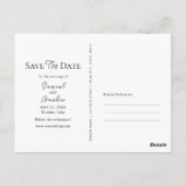 Gepersonaliseerd Save the Date Mumbai Waterverf Briefkaart (Achterkant)