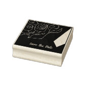 Gepersonaliseerd Save the Date Red Roses en een St Rubberstempel (Stempel)