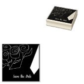 Gepersonaliseerd Save the Date Red Roses en een St Rubberstempel (Gestempeld)