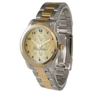 Gepersonaliseerd saxofoon ontwerp horloge