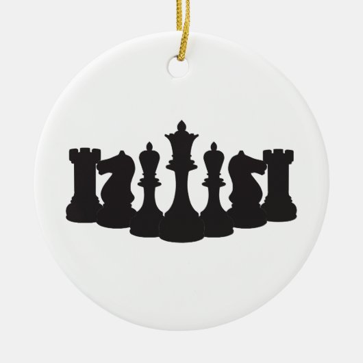 Gepersonaliseerd schaak Ornament (Voorkant)