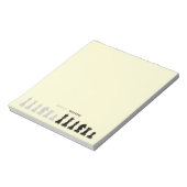 Gepersonaliseerd schaakstuk Geel Notitieblok (Gedraaid)