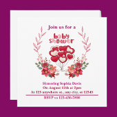 Gepersonaliseerd Schattige Baby shower Kaart