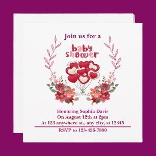 Gepersonaliseerd Schattige Baby shower Kaart