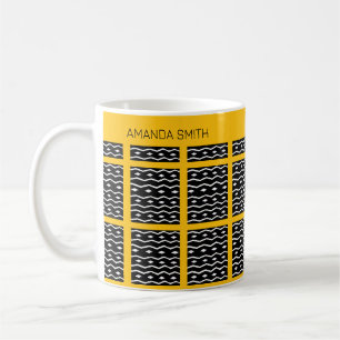 Gepersonaliseerd Schattige etnisch patroon Koffiemok