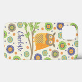 Gepersonaliseerd Schattige uilenpatroon Case-Mate iPhone Case (Achterkant (horizontaal))