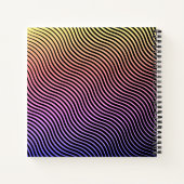 Gepersonaliseerd schetsboek voor optische golven notitieboek (Achterkant)