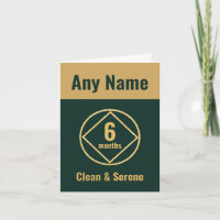 Gepersonaliseerd Schoon en Sober groen en goud NA