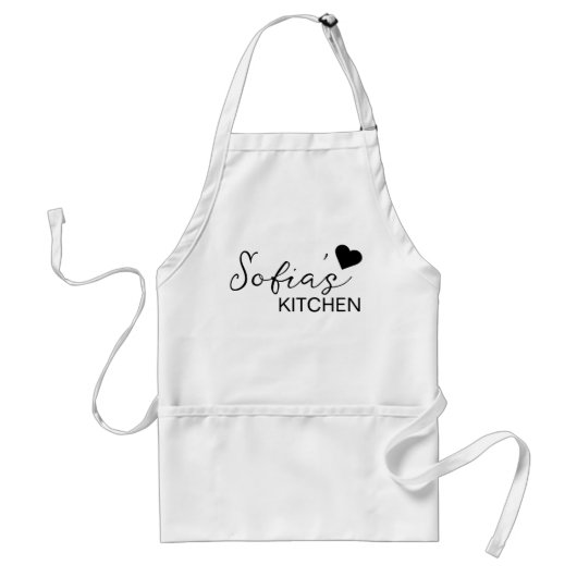 Gepersonaliseerd Schort, Aangepaste Naam Schort, P Standaard Schort (Voorkant)