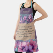 Gepersonaliseerd Schort - Kleurrijke glitterbloeme (Insitu)