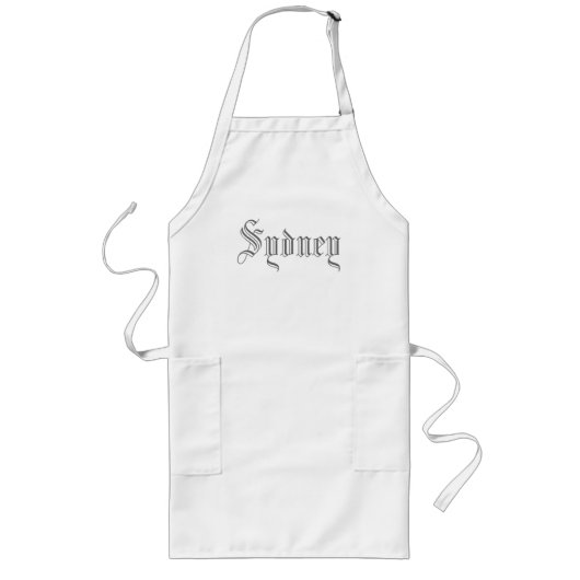 Gepersonaliseerd Schort - Sydney (Voorkant)