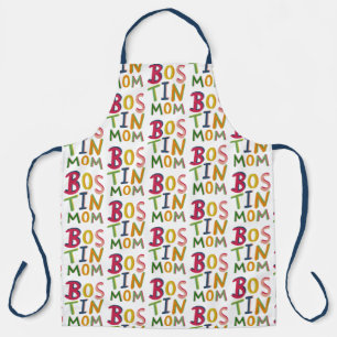 Gepersonaliseerd Schort van Bostin Mam Black