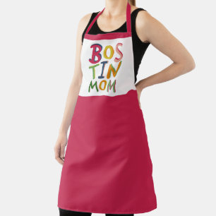 Gepersonaliseerd Schort van Bostin Mam Black