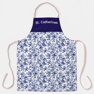 Gepersonaliseerd Schorten blauw toile ontwerp