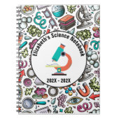 Gepersonaliseerd Science Notitieboek Hoesje - Paar (Voorkant)