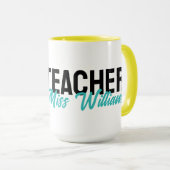 Gepersonaliseerd | Scooby-Doo Happy Face Teacher Mok (Voorkant rechts)