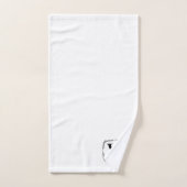 Gepersonaliseerd script Monogram Initiaal & Naam k Bad Handdoek (Handdoek)