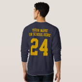 Gepersonaliseerd Senior Class High School Colours  Trui (Achterkant volledig)