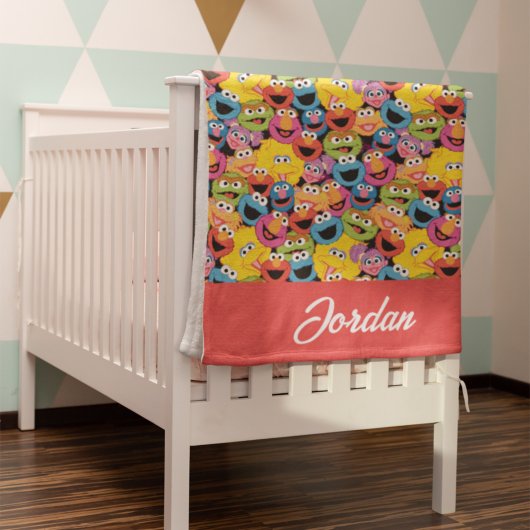 Gepersonaliseerd Sesamstraat tekenpatroon Fleece Deken