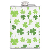 Gepersonaliseerd Shamrock patroon Heupfles (Achterkant)