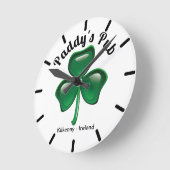 Gepersonaliseerd Shamrock Pub Wall klok (Hoek)