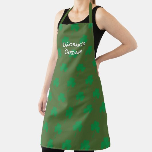 Gepersonaliseerd | SHAMROCK | St Patrick's Day Schort (Insitu)