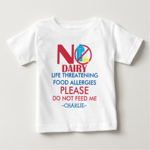 Gepersonaliseerd Shirt voor melkallergie