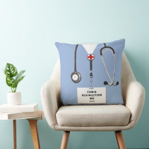 Gepersonaliseerd Sierkussen voor artsencadeaus