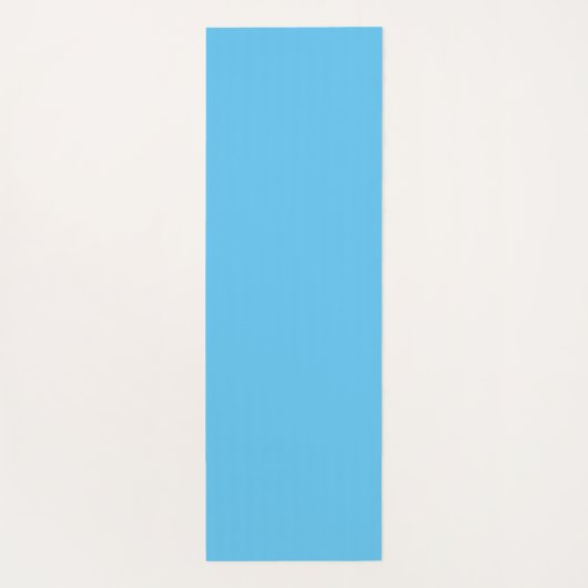 Gepersonaliseerd silhouetpatroon op blauwe zwarte yogamat (Achterkant)