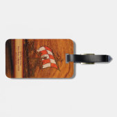 Gepersonaliseerd Simulated Wood Grain Vikings Long Bagagelabel (Achterkant horizontaal)