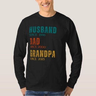 Gepersonaliseerd sinds jaren echtgenoot vader opa  t-shirt