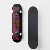 Gepersonaliseerd skateboard rode Gothic (Voorkant)