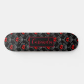 Gepersonaliseerd skateboard rode Gothic (Horizontaal)