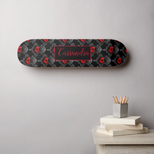 Gepersonaliseerd skateboard rode Gothic (Muurkunst (Horizontaal))