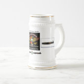 Gepersonaliseerd Skullbreekbier stein Bierpul (Voorkant rechts)