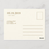 Gepersonaliseerd - Sla de datum op Briefkaart (Achterkant)
