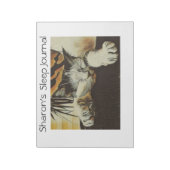 Gepersonaliseerd slaapdagboek notitieblok (Gedraaid)