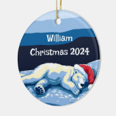 Gepersonaliseerd slaappolar Beer Ornament (Links)