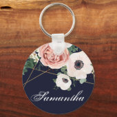 Gepersonaliseerd Sleutelhanger Geometric Garden Ro (Voorkant)